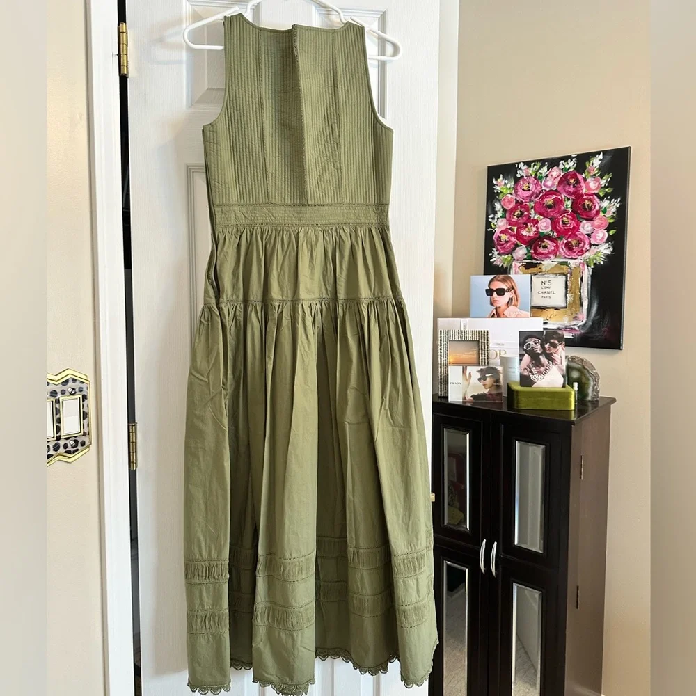 NWT Ulla Johnson Isadora Dress - Lichen Size 4 - Picture 7 of 7